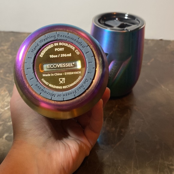 PAIR of Ecovessel The Port 10oz HOT/COLD TriMax insulated.coffee,cocktails,wine - Picture 4 of 12